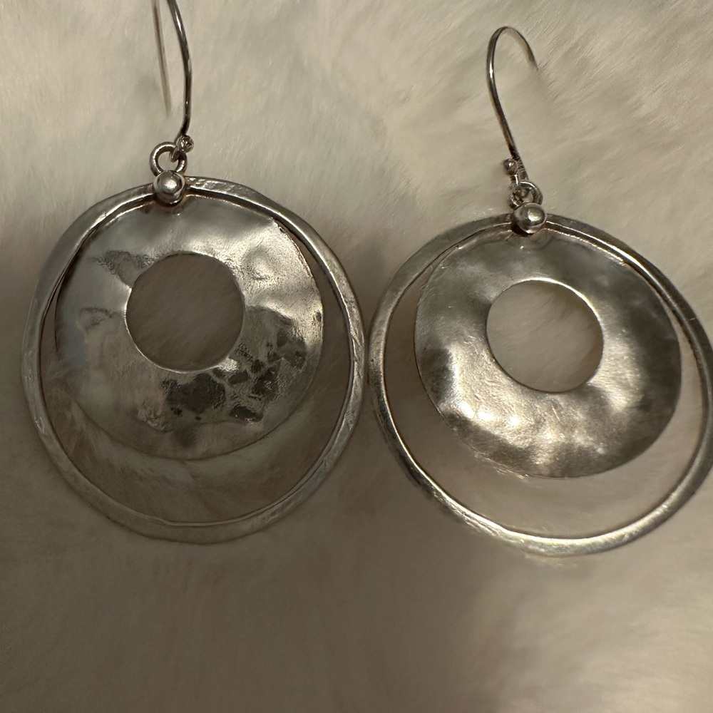 Elegant Silver Hoop Earrings